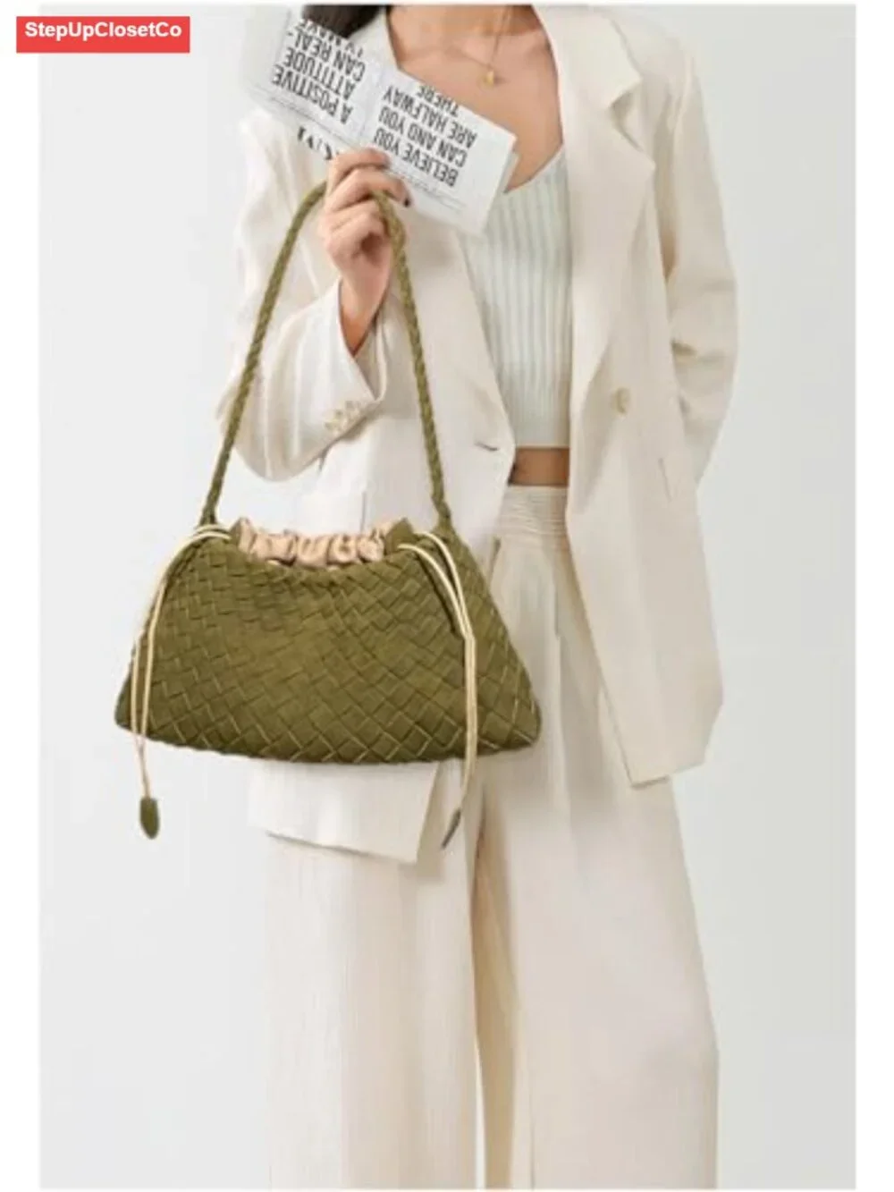 N/A slouchy woven